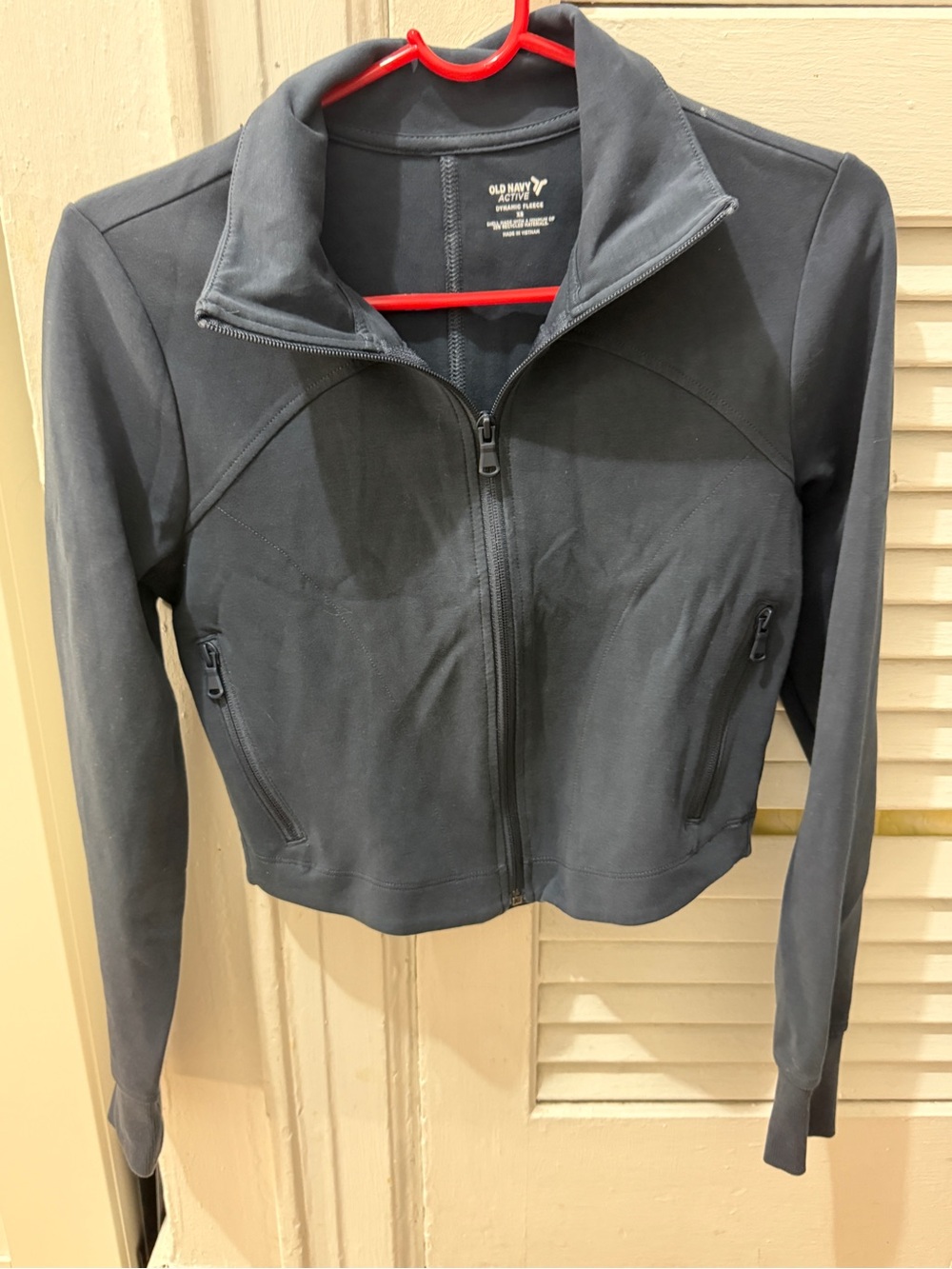 Old Navy navy active zip